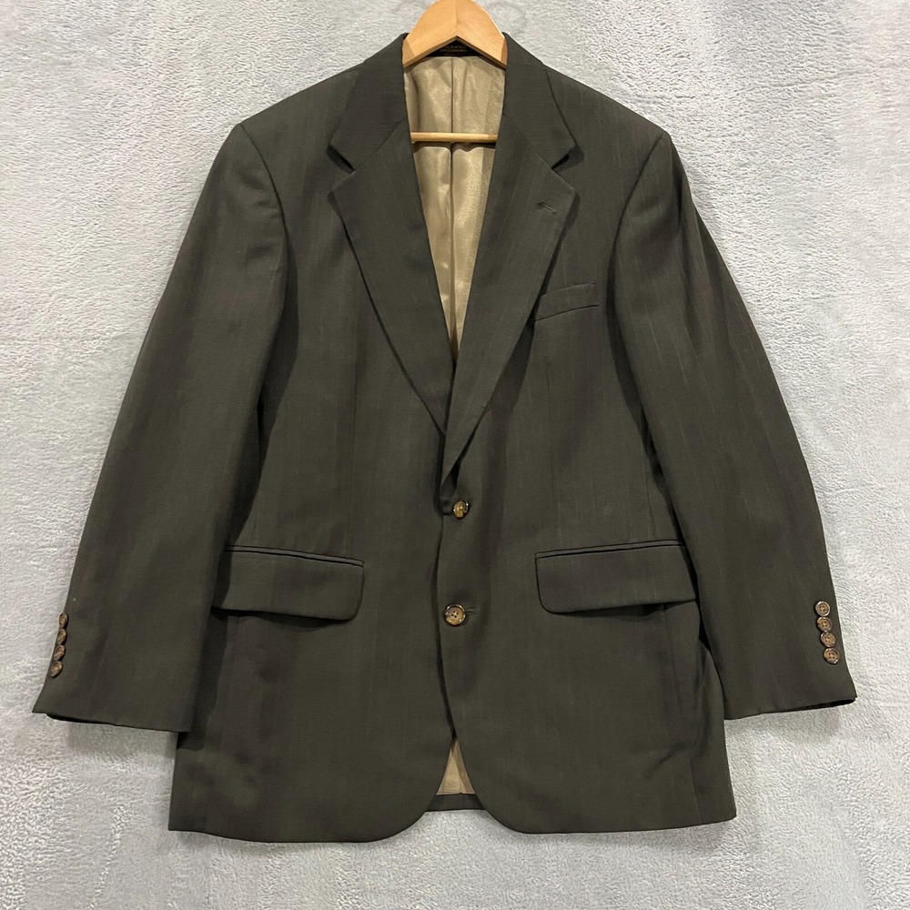 Oscar‎ de la Renta Blazer Jacket Mens 40R Athletic Fit 100% Wool Preppy